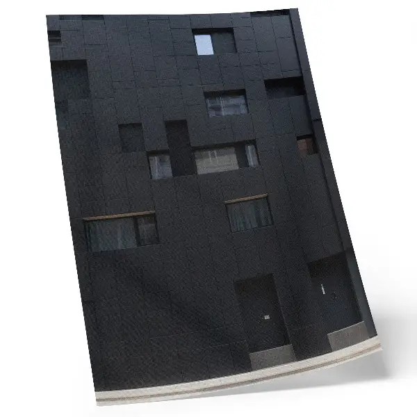 Art print minimalist geometric facade with harmonious shapes