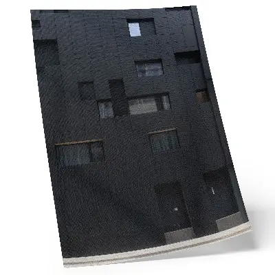 Art print minimalist geometric facade with harmonious shapes