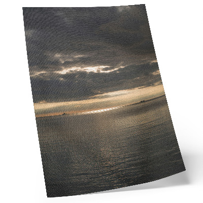 Premium wall art Sea, clouds, sun rays, beautiful view