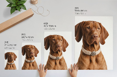 Decorative poster Elegant dog necklace with luxurious finish