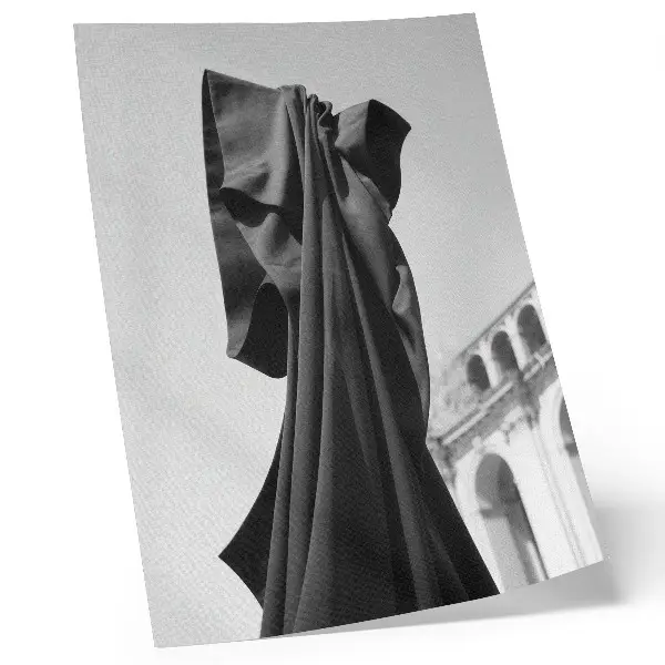 Premium wall art minimalist architectural fabric composition