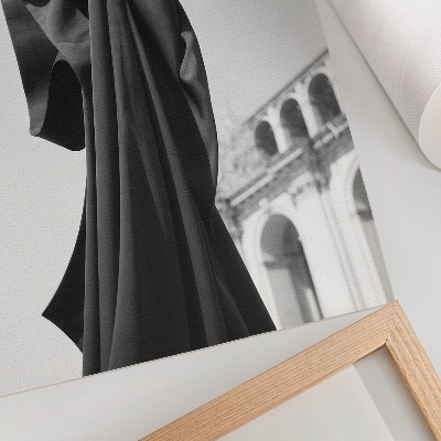 Premium wall art Minimalist composition fabric architecture