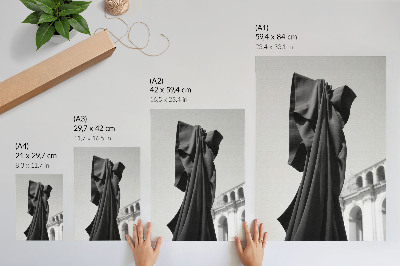 Premium wall art Minimalist composition fabric architecture