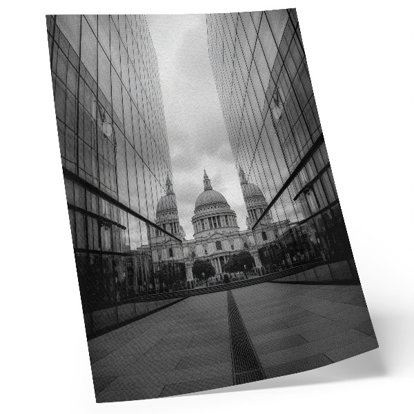 Premium wall art Symmetry of modern and classical architecture