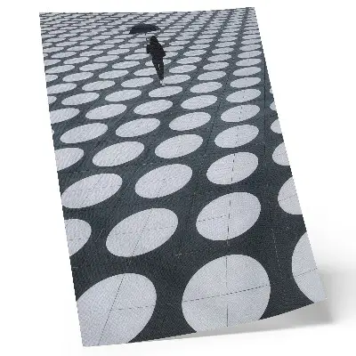 Geometric patterns decorative poster black and white contrast