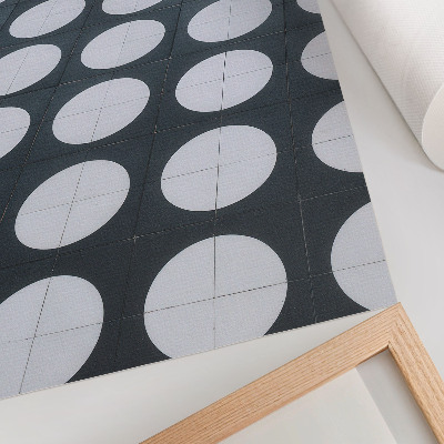 Decorative poster Geometric patterns black and white contrast