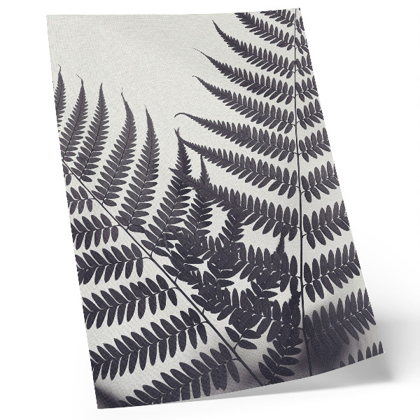 Art print Symmetrical leaves on a light background