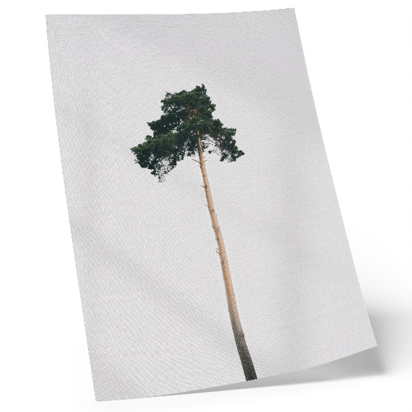 Premium wall art A lonely tree on a light background with minimalism