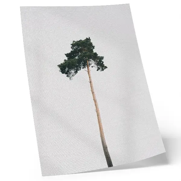 Premium wall art minimalist lonely tree on a light background