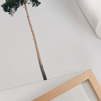 Premium wall art A lonely tree on a light background with minimalism