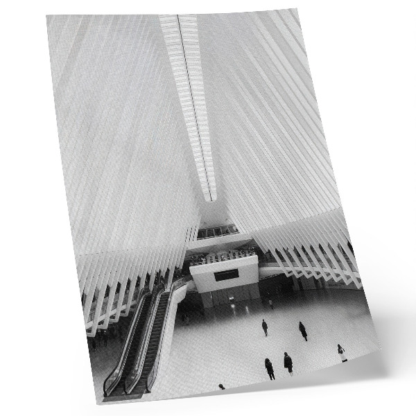 Decorative poster Interior modern lines dynamic composition minimalism