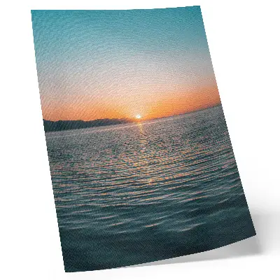 Art print sunset over the water harmonious landscape