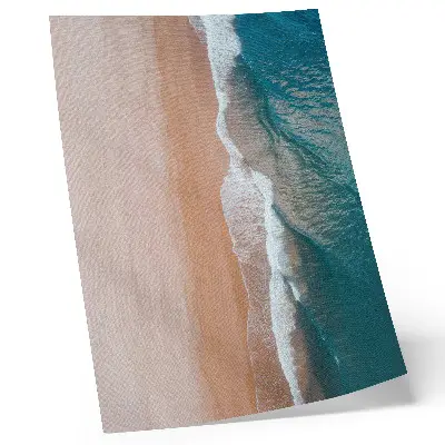 Ocean waves minimalist wall art minimalist ocean waves meeting the beach