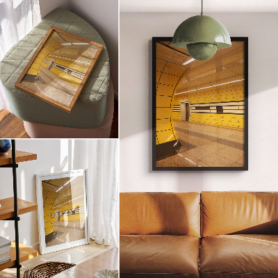 Decorative poster Bright dynamic patterns, futuristic, harmonious space