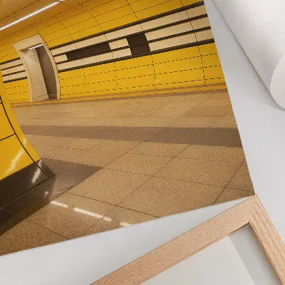 Decorative poster with bright dynamic patterns in a futuristic and harmonious space style