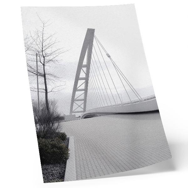 Premium wall art Minimalist modern bridge structure