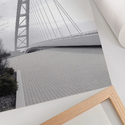 Premium wall art Minimalist modern bridge structure