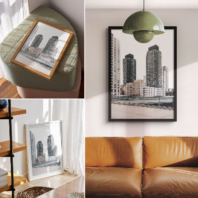 Poster Modern skyscrapers, cleanliness in minimalism
