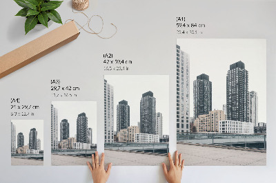 Poster Modern skyscrapers, cleanliness in minimalism