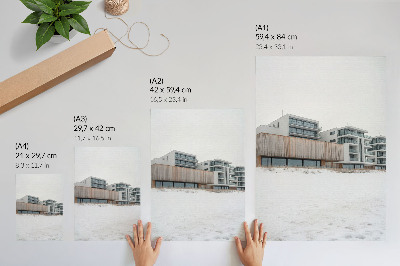 Art print Modern buildings minimalist architecture