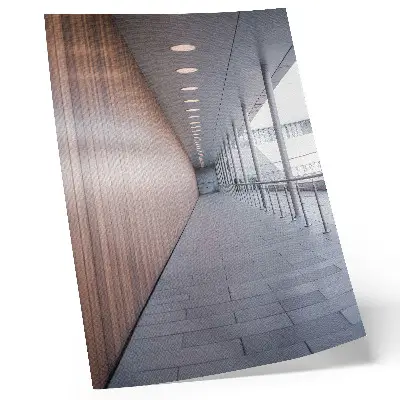 Modern wall art corridor light symmetry design