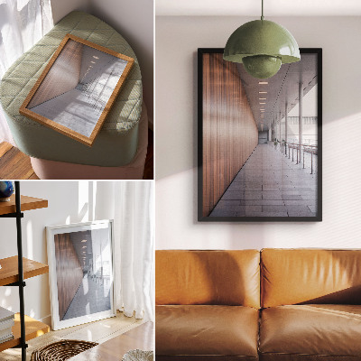 Premium wall art Modern corridor light symmetry