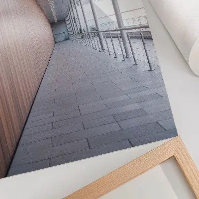 Modern wall art corridor light symmetry design