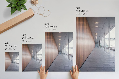 Premium wall art Modern corridor light symmetry