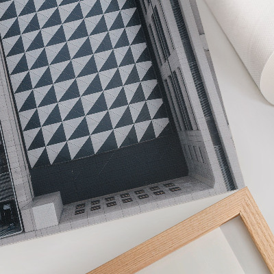 Art print Elegant geometric patterns, futuristic architecture