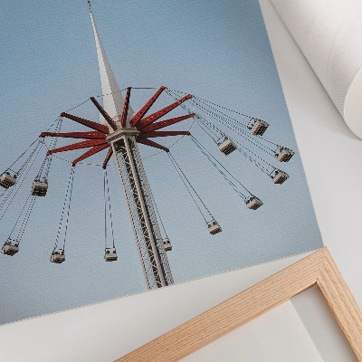 Art print Carousel Tower, Dynamic Movement, Minimalism