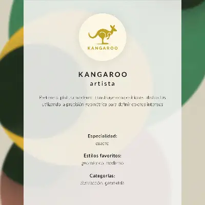 Decorative poster featuring eye-catching circles in vibrant colors