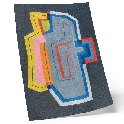 Abstract Shapes Poster energetic colors with a modern style