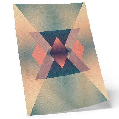 Art print Geometric shapes pastel colors elegance