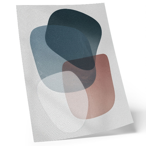 Premium wall art Interpenetrating shapes, elegance, minimalism