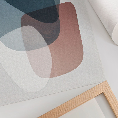 Premium wall art Interpenetrating shapes, elegance, minimalism