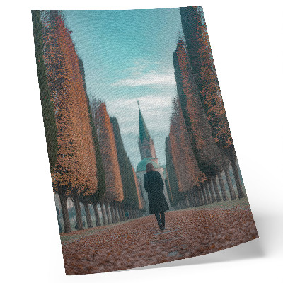 Art print The alley leading to the historic church