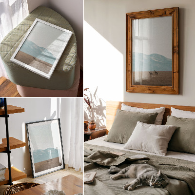 Premium wall art Antelopes against the backdrop of mountains, a peaceful space