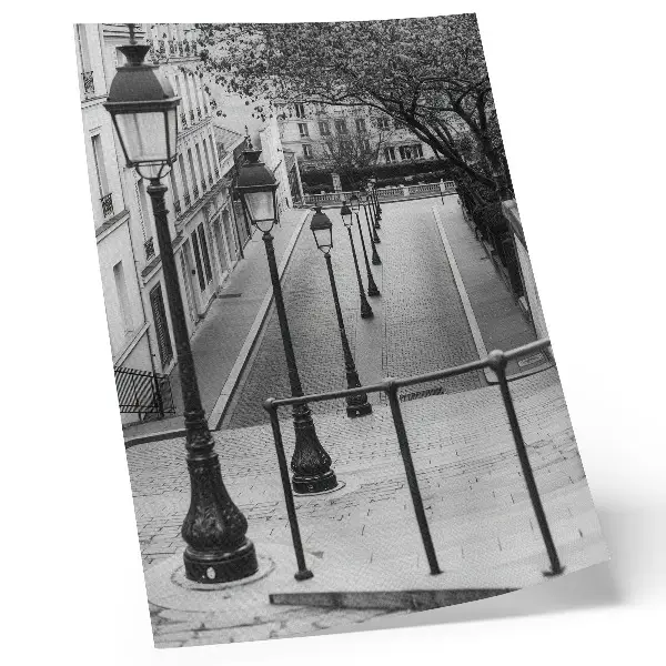 Premium wall art featuring charming lanterns and beautiful street architecture
