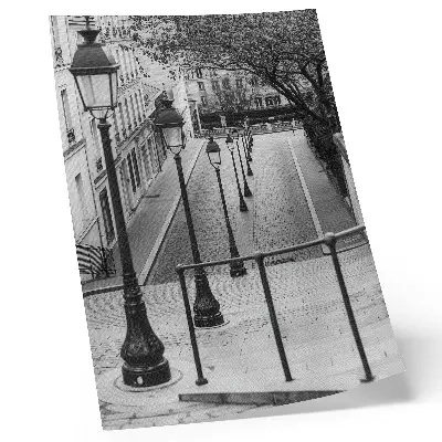 Premium wall art featuring charming lanterns and beautiful street architecture