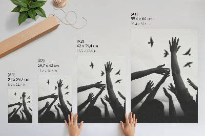 Premium wall art Hands up minimalist style