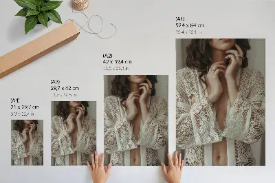 Lace elegance art print delicate and feminine classic design
