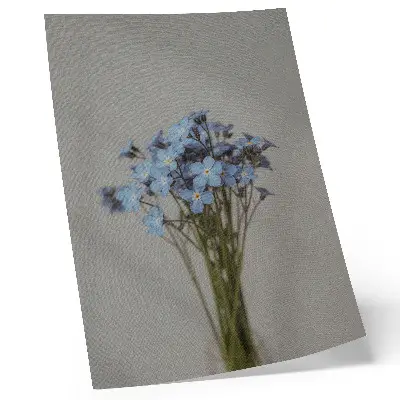 Flower composition poster a unique floral arrangement for a modern interior