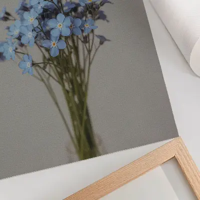 Flower composition poster a unique floral arrangement for a modern interior