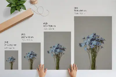Flower composition poster a unique floral arrangement for a modern interior