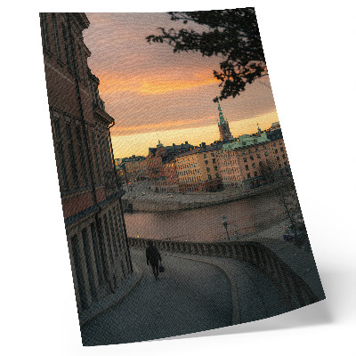 Art print Historic buildings, evening, peaceful atmosphere