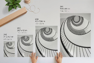 Premium wall art Spiral staircase mesmerizing geometry elegance
