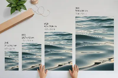 Calm Waves Poster harmony, peace, gentleness, and relaxation