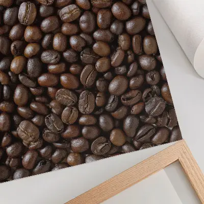 Coffee beans poster brown texture design