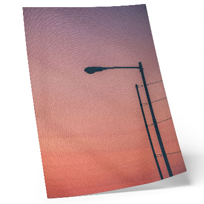Art print Minimalist lamp romantic sunset modernity