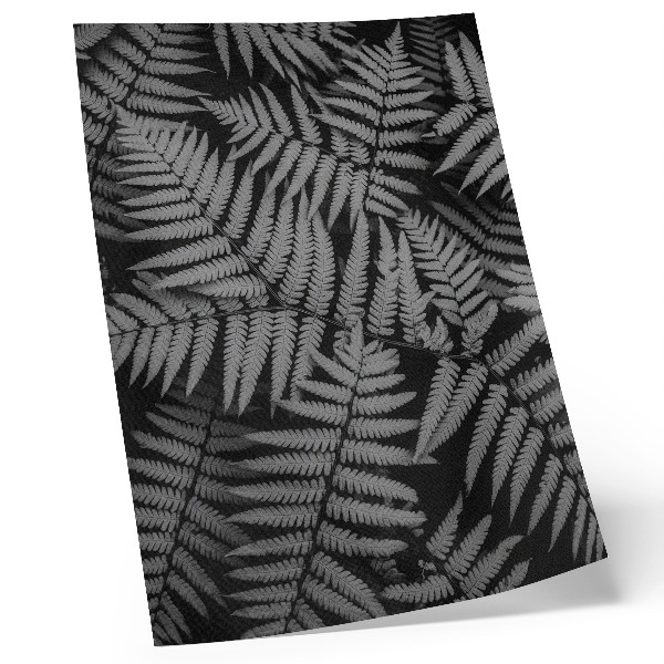 Premium wall art Sensual fern in black and white, symmetry, elegance
